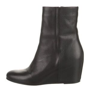 Vince Michela Hidden Wedge Black‎ Leather Boots